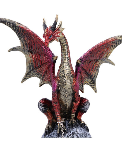 Fate of the World Drache auf Totenkopf Figur 23cm
