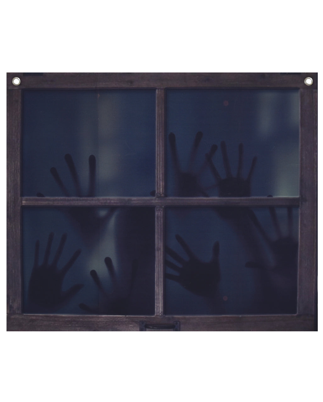 Fenster mit unheimlichen Schattenhänden 3er-Set 60x49cm