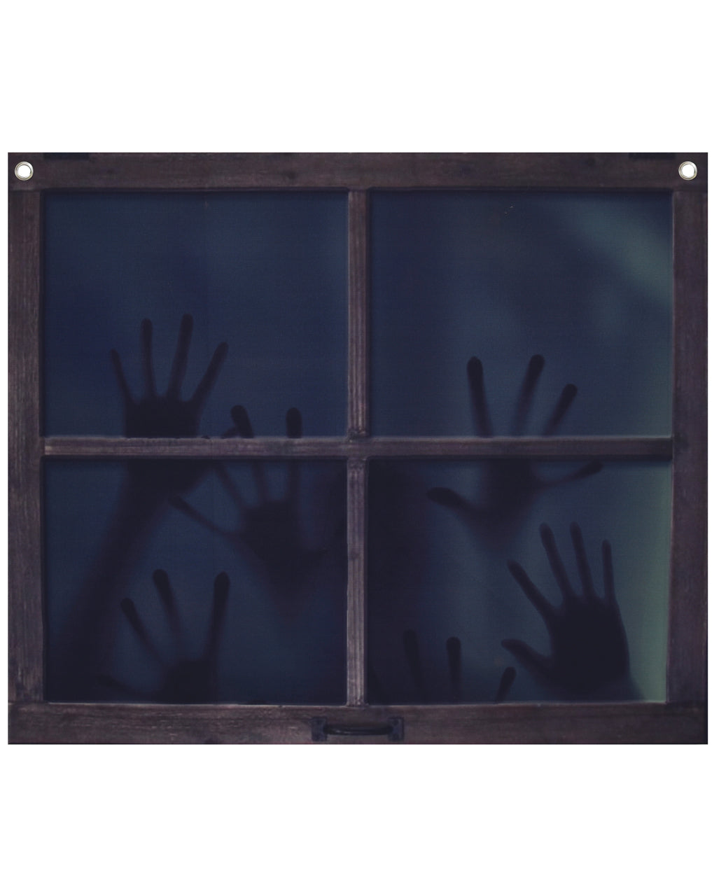 Fenster mit unheimlichen Schattenhänden 3er-Set 60x49cm