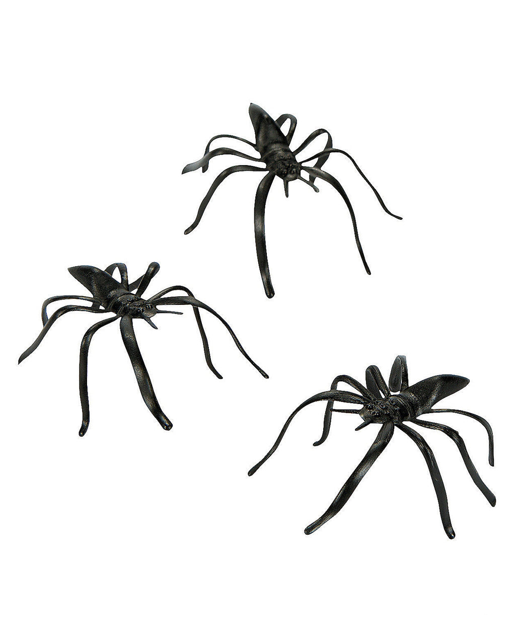 144 Schwarze Halloween Spinnen
