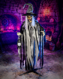 Strega A Brandelli Velmora Animatronic Halloween 213 Cm