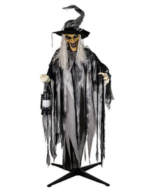 Strega A Brandelli Velmora Animatronic Halloween 213 Cm