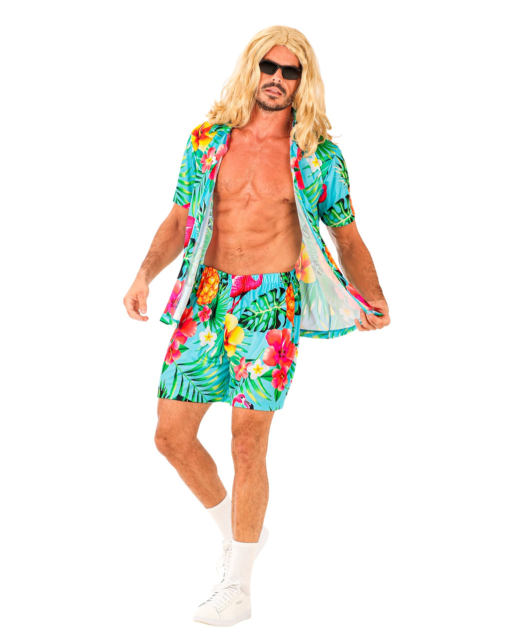 Flamingo Beachparty Herren Hemd & Shorts