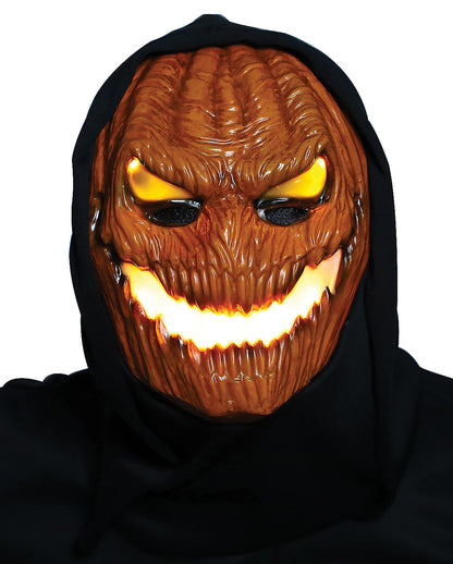 Fies leuchtende Kürbis LED Maske