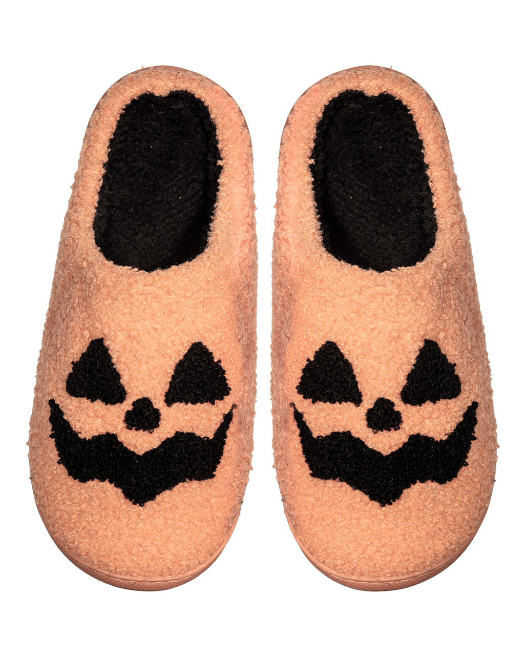 Kuschelweiche Hausschuhe mit Halloween Kürbisgesicht