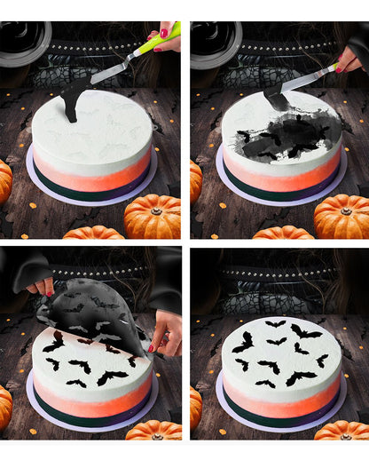 Fledermaus Dekoschablone für Torten & Kuchen 25cm