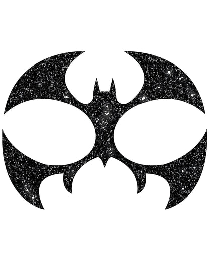 Fledermaus Glitter Gesichts-Aufkleber