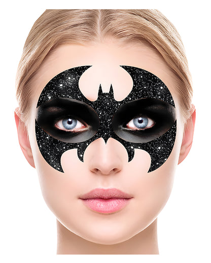 Fledermaus Glitter Gesichts-Aufkleber