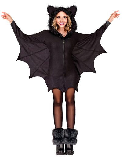 Fledermaus Kleid mit Kapuze