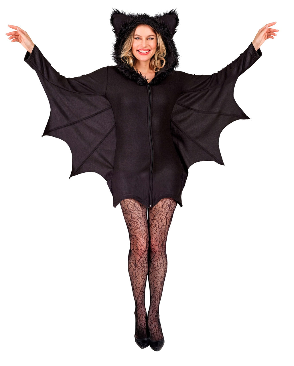 Fledermaus Kleid mit Kapuze