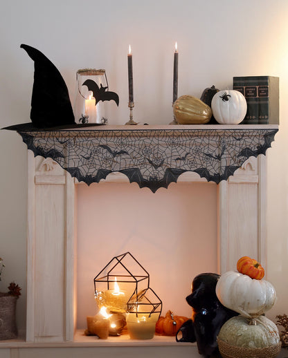 Decorative Lace Bat Scarf