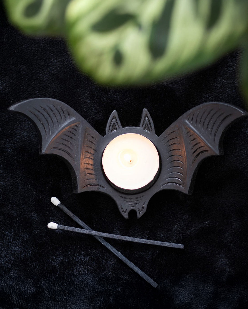 Fledermaus Teelichthalter 15cm