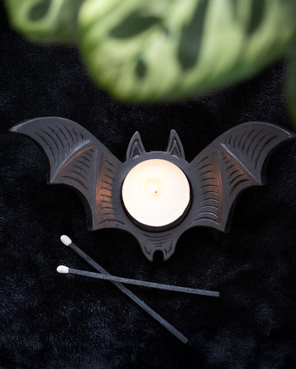 Fledermaus Teelichthalter 15cm