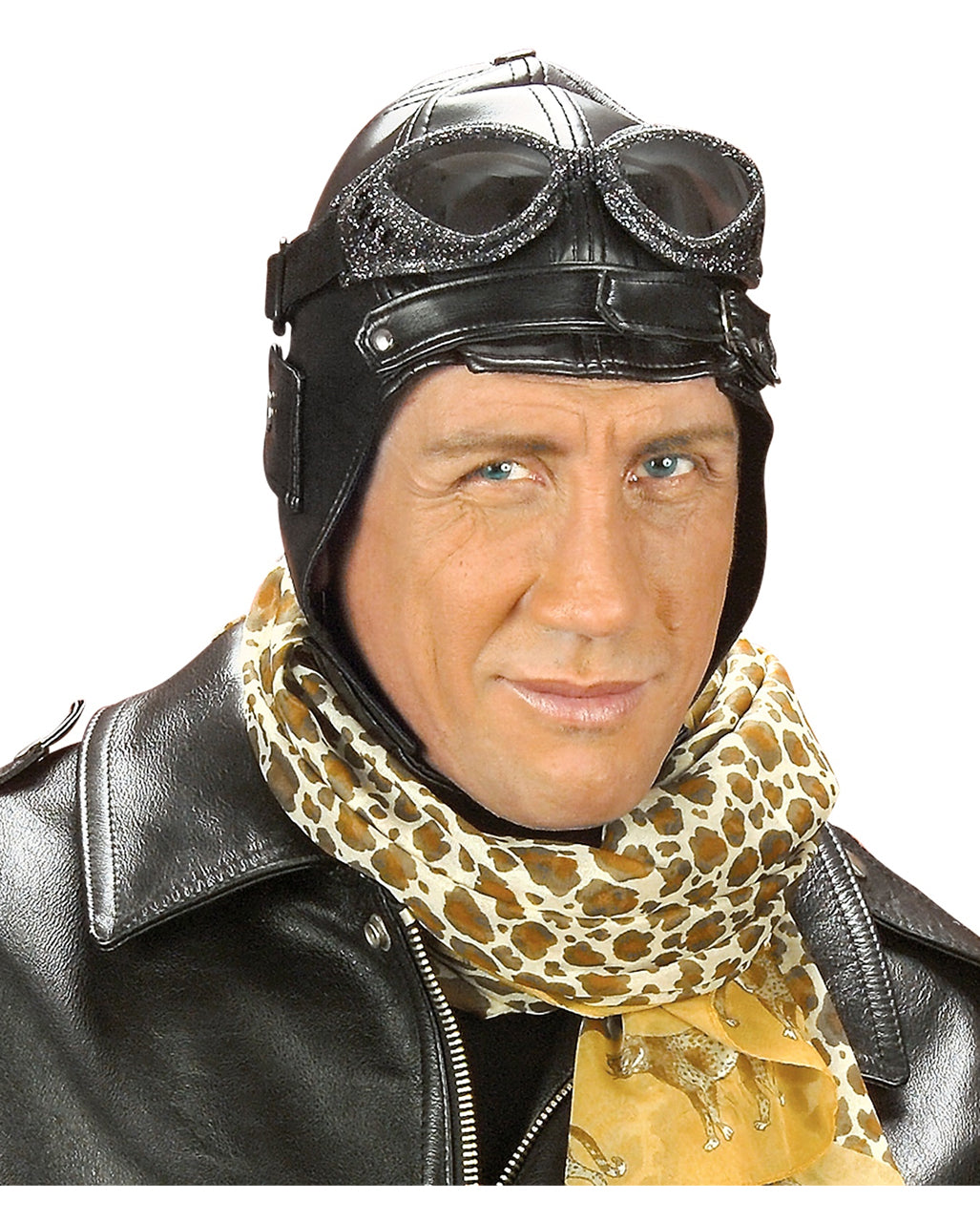 Fliegermütze aus Kunstleder im Retrostyle