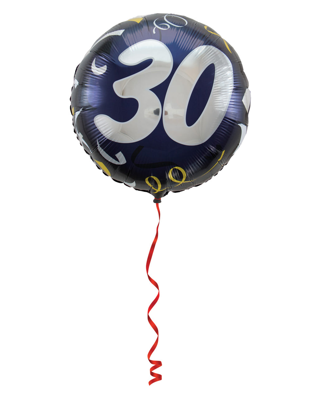 Folienballon 30 schwarz-gold 45cm