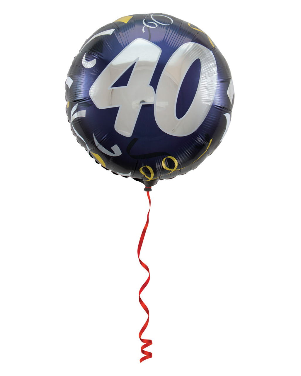 Folienballon 40 schwarz-gold 45cm