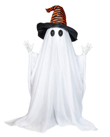 Frecher Halloween Geist mit Hexenhut Animatronic 80cm