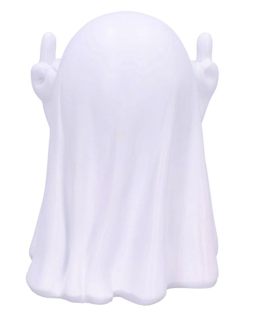 Freches Weißes Gespenst mit Mittelfinger Pose 12,5cm