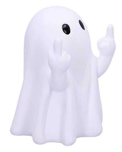 Freches Weißes Gespenst mit Mittelfinger Pose 12,5cm