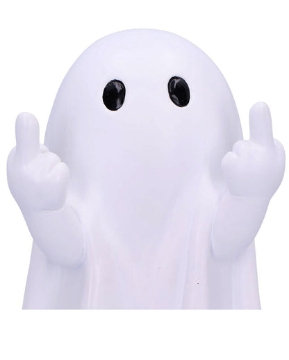 Freches Weißes Gespenst mit Mittelfinger Pose 12,5cm