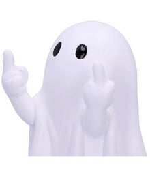 Freches Weißes Gespenst mit Mittelfinger Pose 12,5cm