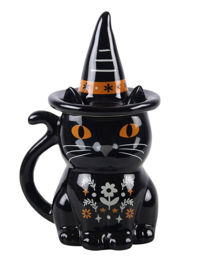 Frightful Folk – Tazza Con Coperchio “Gatto Nero” 19 Cm