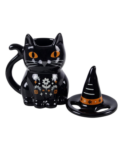 Frightful Folk – Tazza Con Coperchio “Gatto Nero” 19 Cm