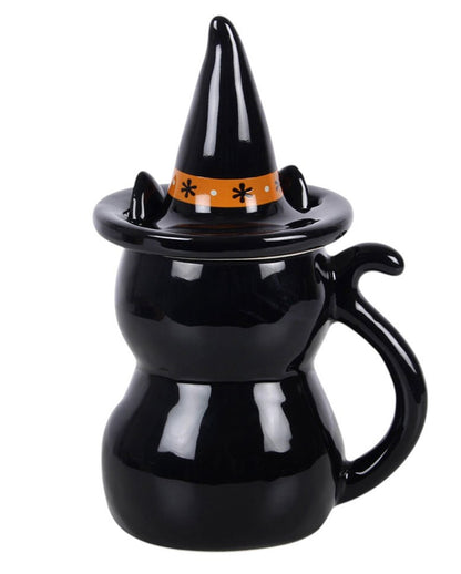 Frightful Folk – Tazza Con Coperchio “Gatto Nero” 19 Cm