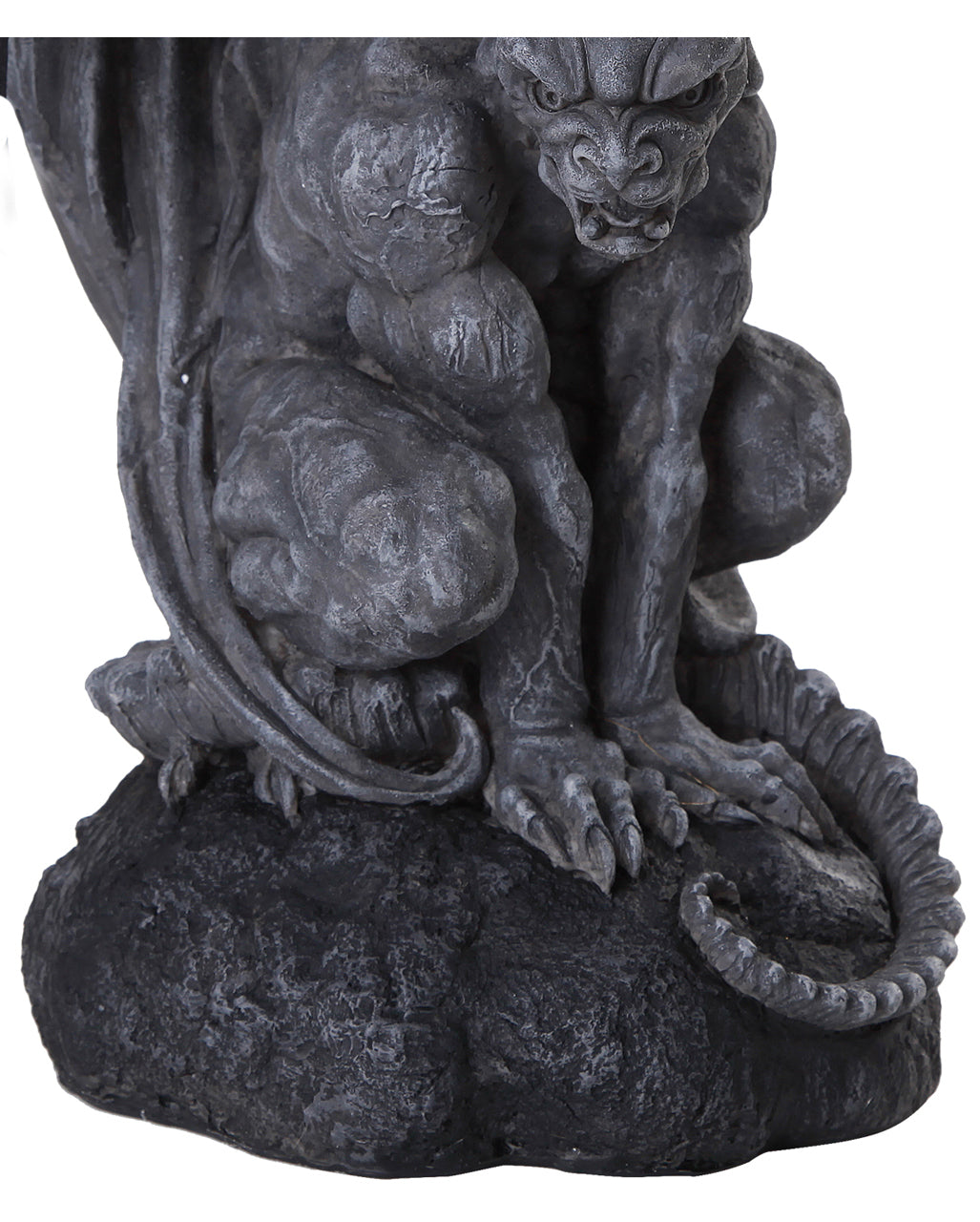 Gargoyle auf Stein sitzend 32cm