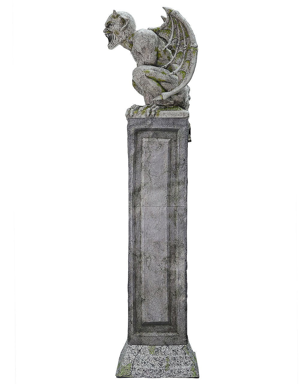 Gargoyle Gatekeeper On Pillar With Light & Sound 244cm