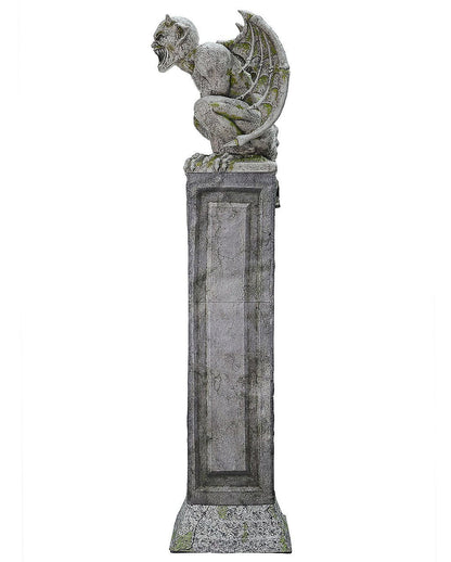Gargoyle Gatekeeper On Pillar With Light & Sound 244cm
