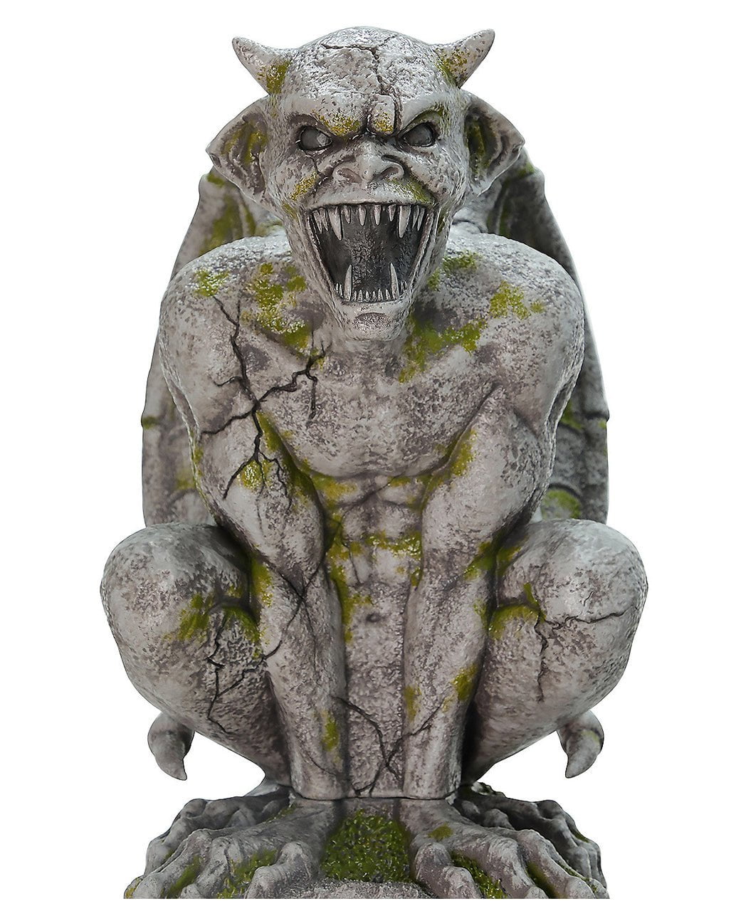 Gargoyle Gatekeeper On Pillar With Light & Sound 244cm