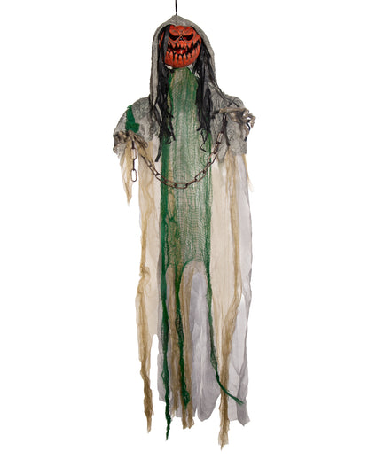 Bound Pumpkin Monster With Sound & Light Hanging Figure 120cm