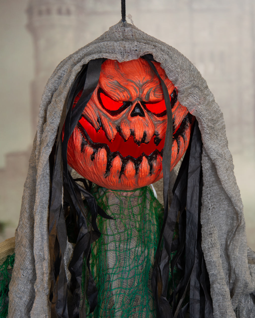 Bound Pumpkin Monster With Sound & Light Hanging Figure 120cm