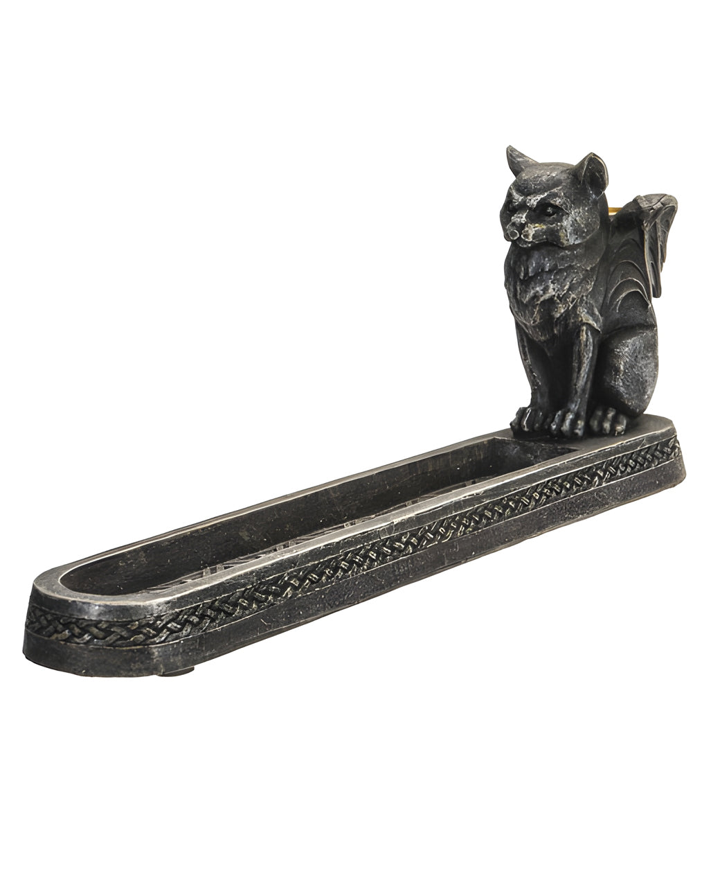 Drachen Katze Räucherstäbchenhalter