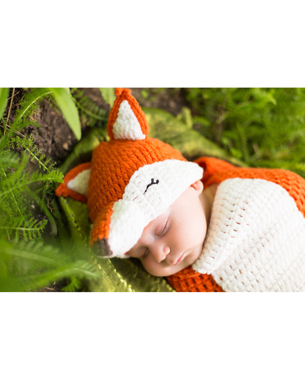 Gehäkelter Baby Kostümsack Fuchs