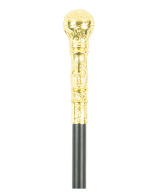 Gehstock mit Goldknauf Deluxe
