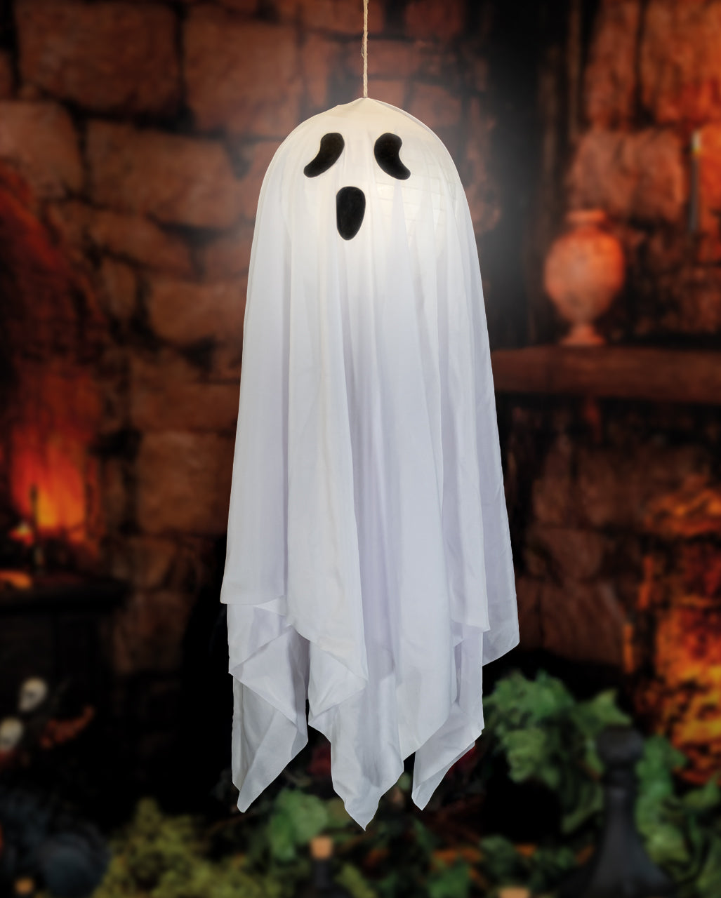 Geist Hängefigur mit Leuchteffekt 60cm