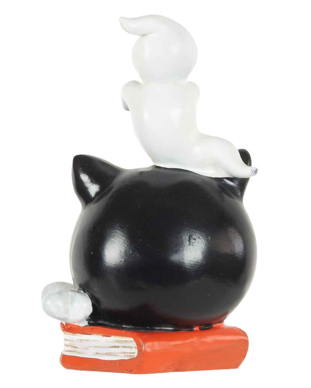 Geist auf grinsender Katze Figur 10cm