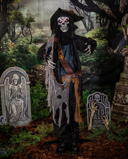 Ghost Pirate With Movement, Light & Sound 176cm