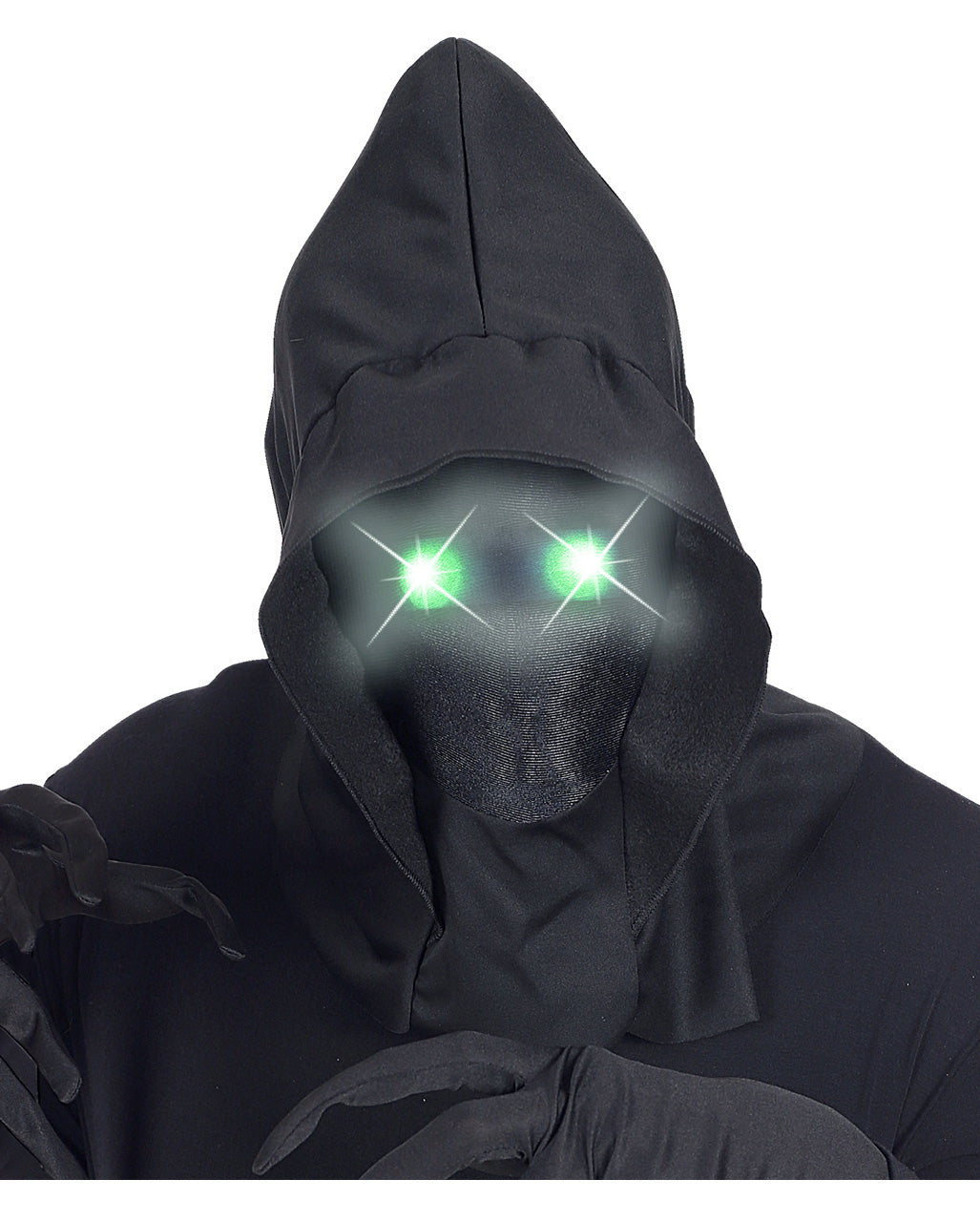 Faceless Maske mit Leuchtend Grünen Augen