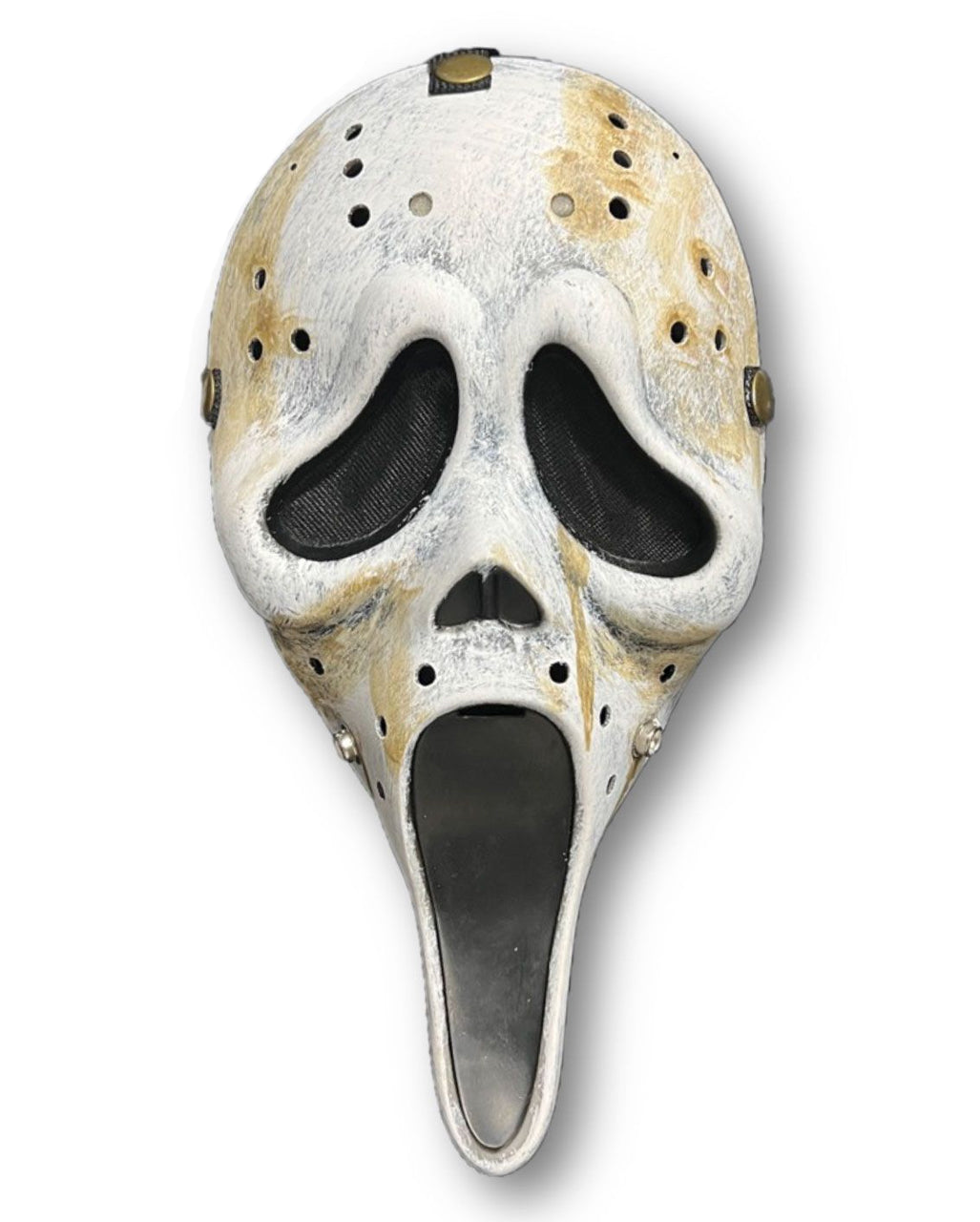 Ghost Face Distressed Hockey Maske