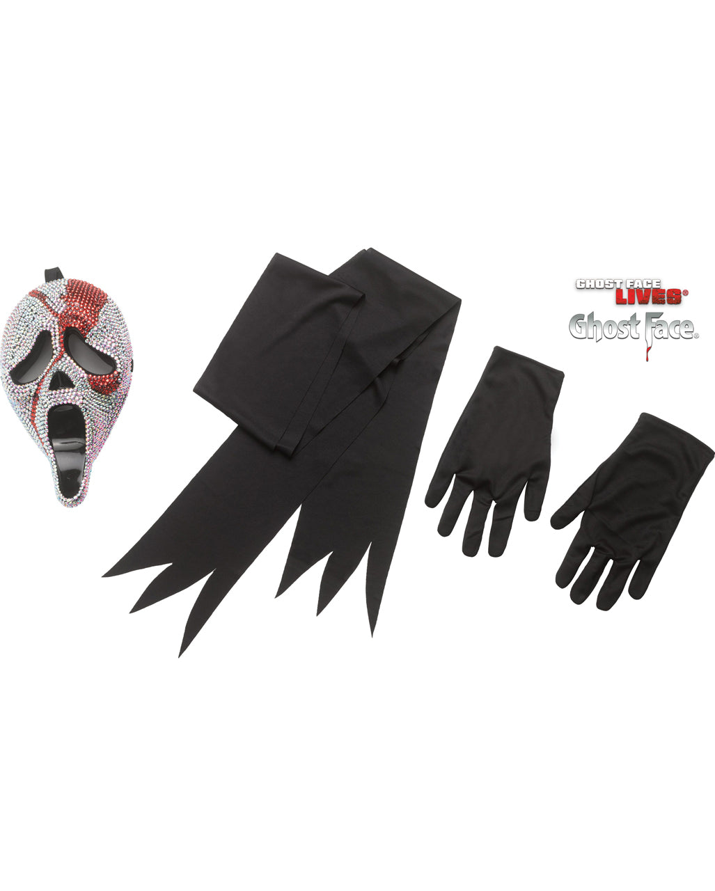 Blutiges Ghostface Bling Bling Kostüm