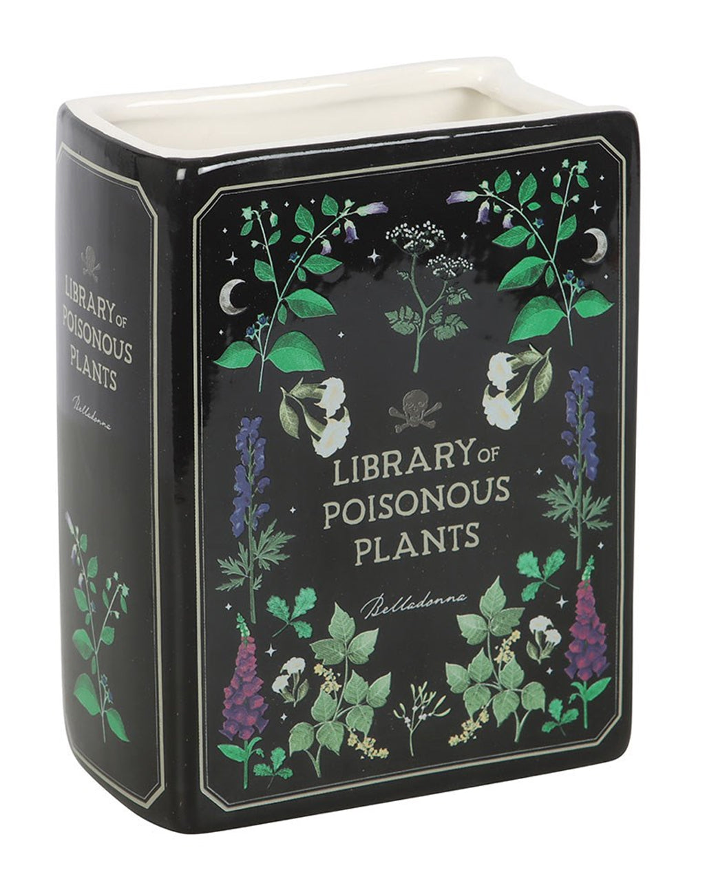 Vaso Per Piante Velenose A Forma Di Libro 14,5 Cm