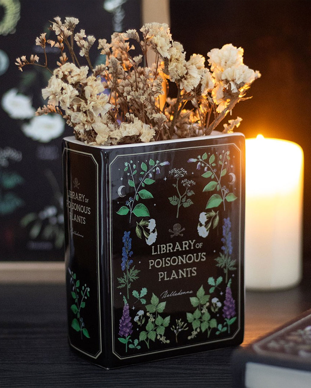 Vaso Per Piante Velenose A Forma Di Libro 14,5 Cm