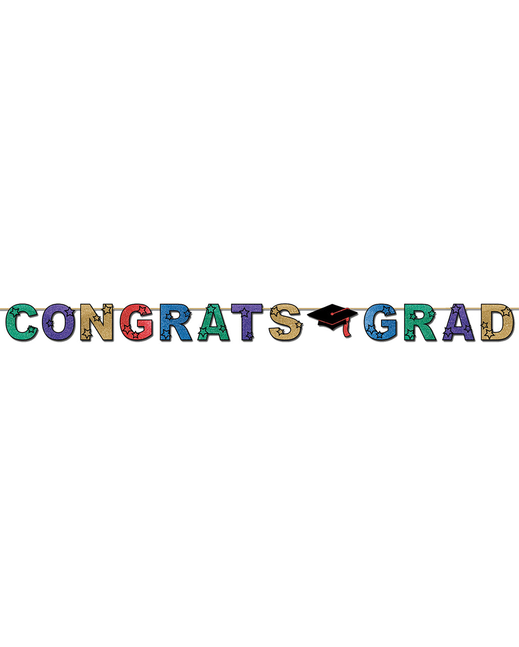 Funkelnder Congrats Grad Banner