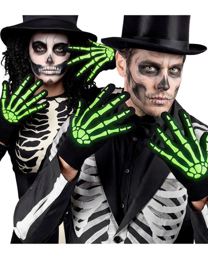 Glow in the Dark Skelett Handschuhe