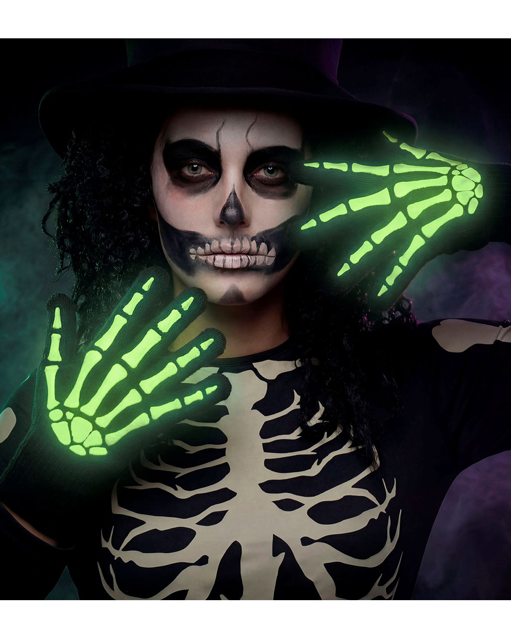 Glow in the Dark Skelett Handschuhe