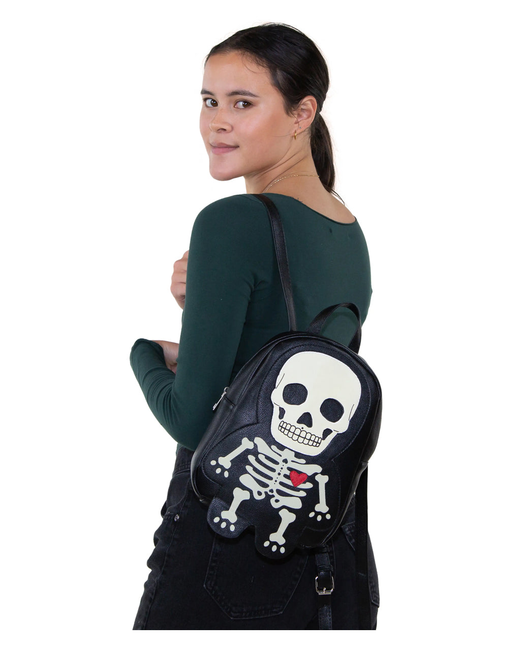 Glow in the Dark Skelett Rucksack