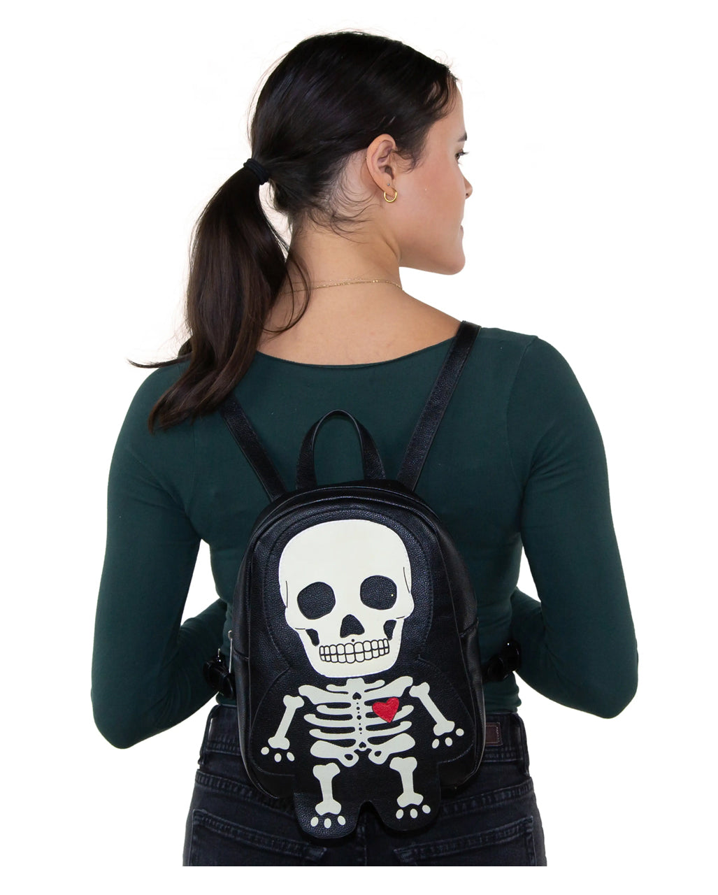 Glow in the Dark Skelett Rucksack